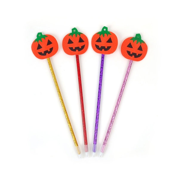 할로윈부직포호박볼펜(1개) 할로윈 볼펜 소품 사은품