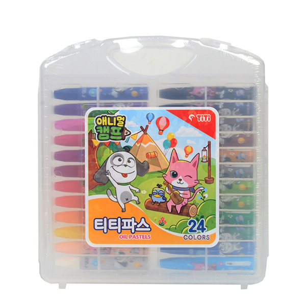 24색 크레파스 티티파스 크레용 색칠공부 학용품 신학기