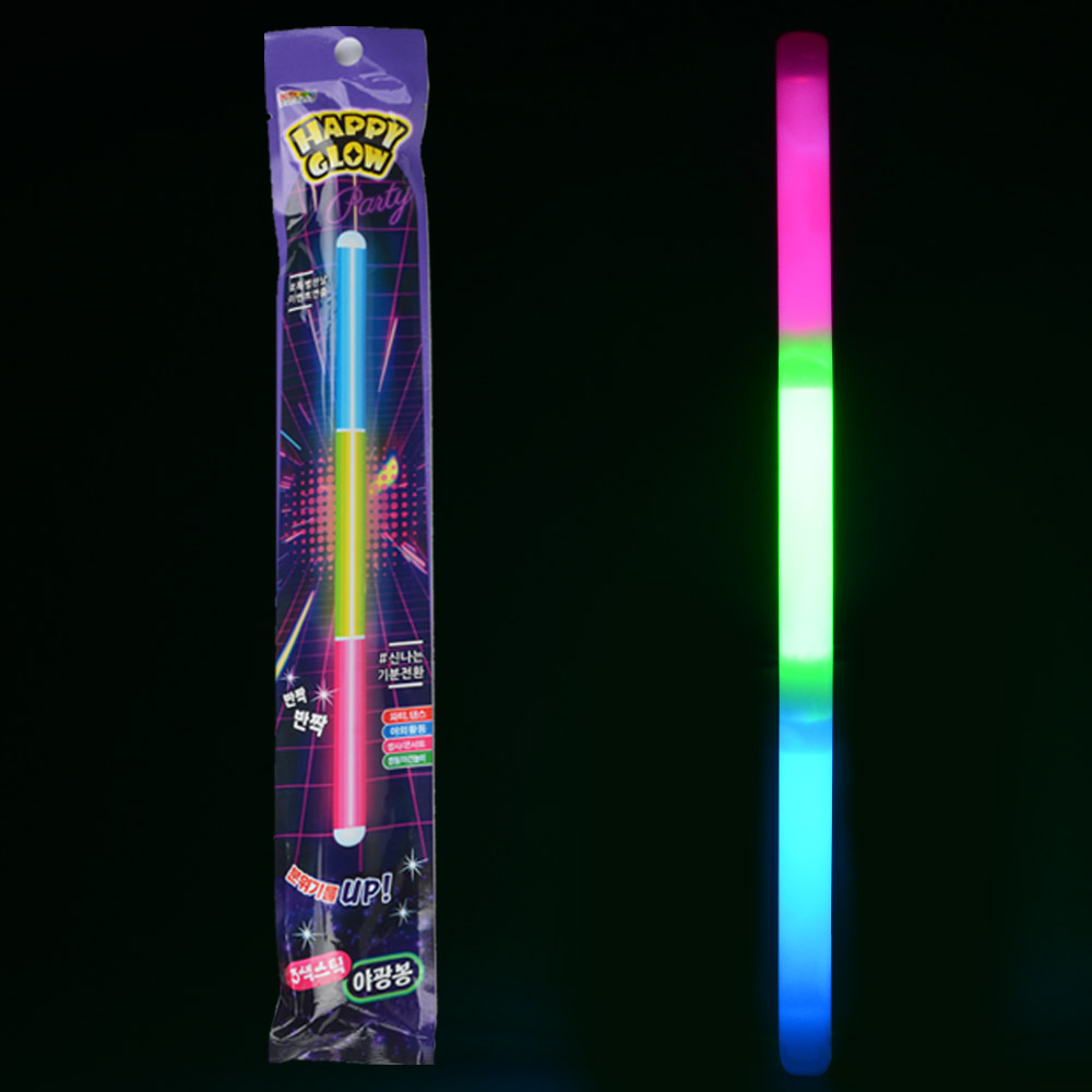 3색 스틱 야광봉 (1개) 콘서트 행사 축제 파티