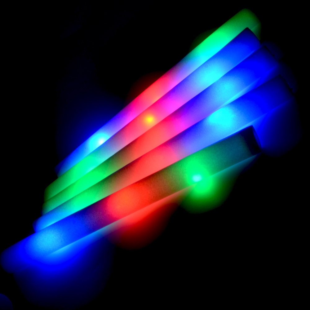 스폰지 LED 응원막대 (1개) 축제 콘서트 행사 파티