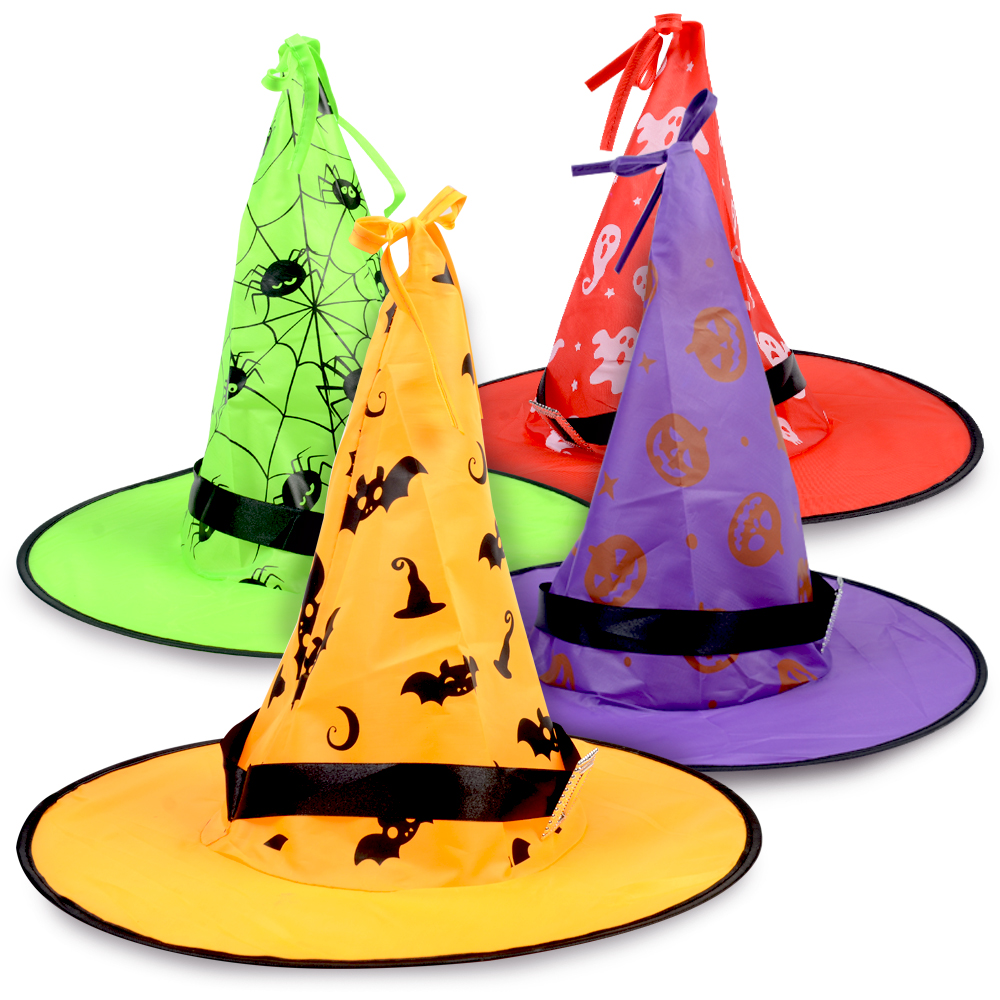 할로윈꼬깔마법사LED모자(1개) 마녀 모자 소품 파티용품