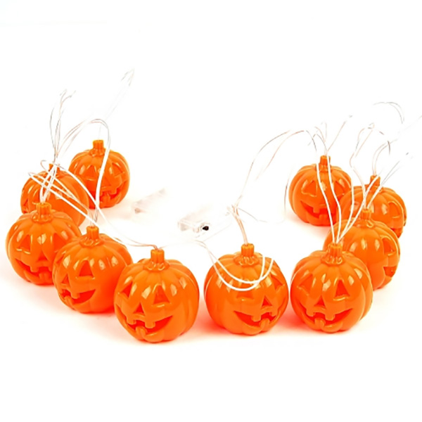 LED미니호박가랜드 LED 할로윈전구 감성조명 벽트리