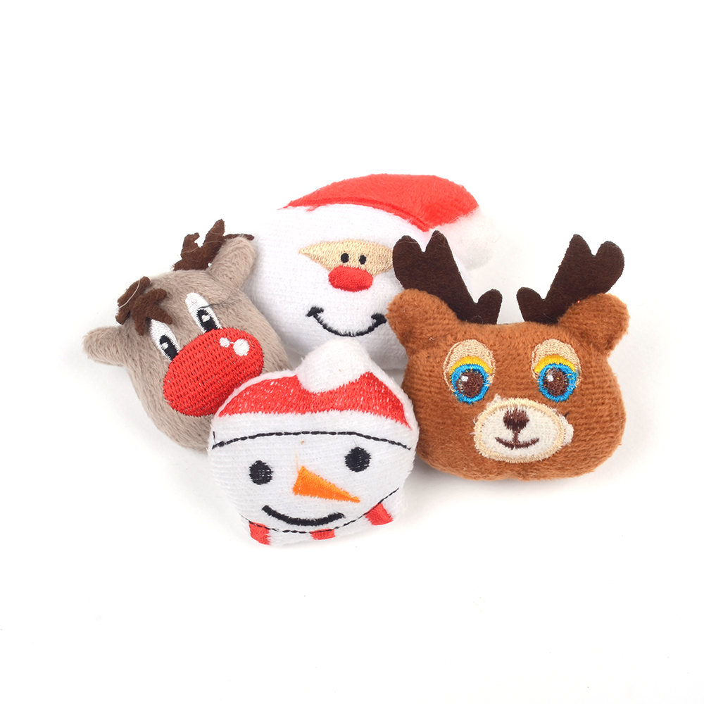 크리스마스패션배지(1개) 산타 루돌프 눈사람 사슴