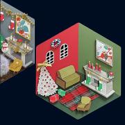 꾸며보자 크리스마스 큐브방 (10개입) DIY 공작