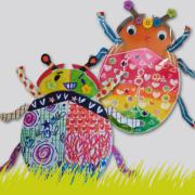 꾸며보자  무당벌레 (10개입) 입체그림그리기 공작놀이