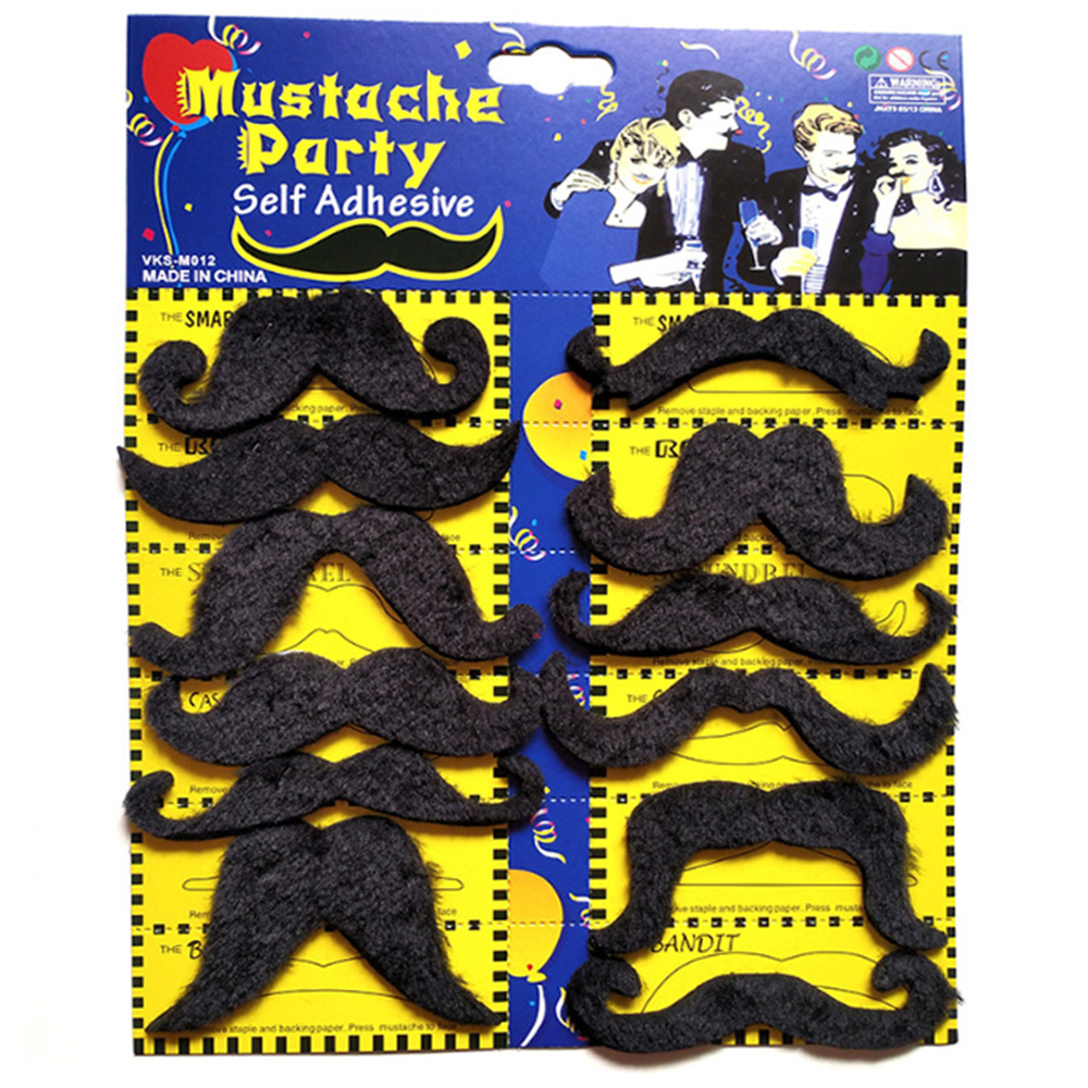 콧수염 스티커 2탄 12개입 가짜 수염 분장 할로윈 이벤트 파티 용품