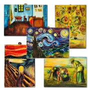 꾸며보자 명화액자 5종세트 선물 명화꾸미기 액자꾸미기 만들기