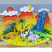 꾸며보자 정글숲 꾸미기(5P) 종이공예 DIY