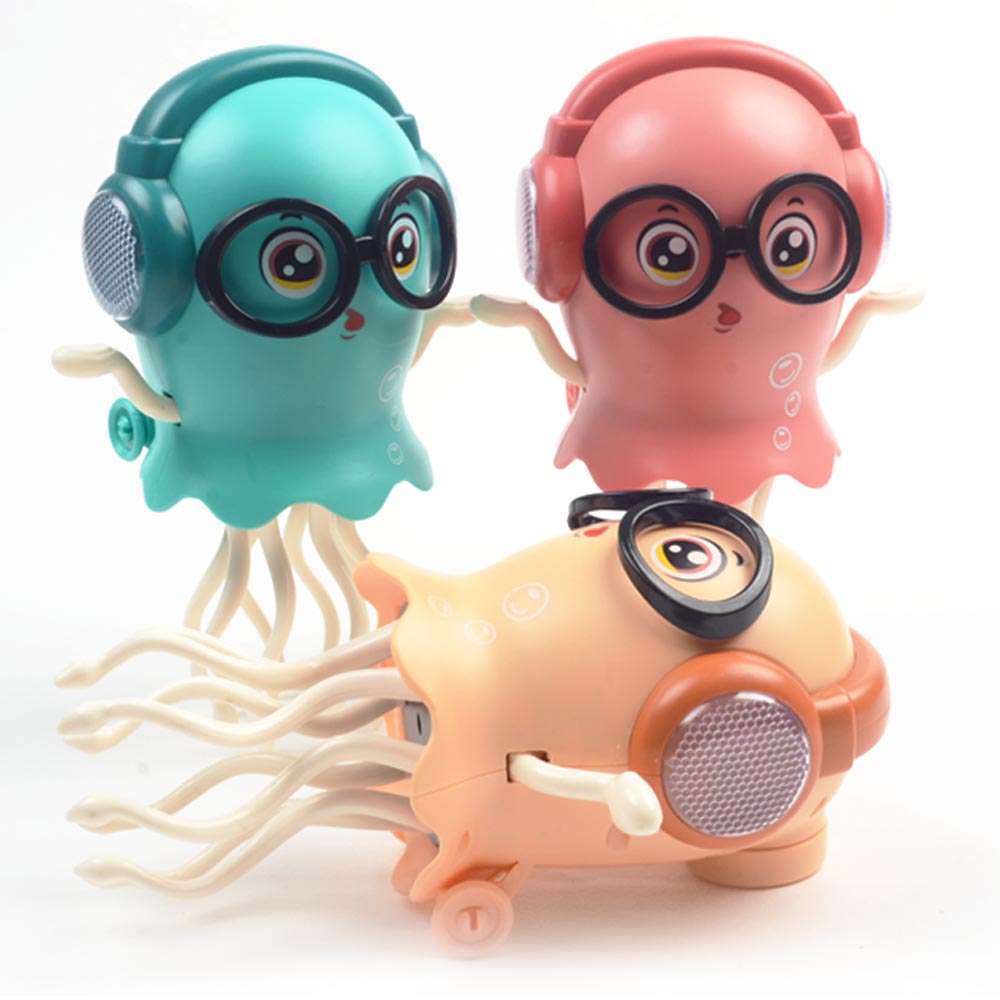 LED 춤추는 문어 빛을 발하며 손과발을 살랑살랑