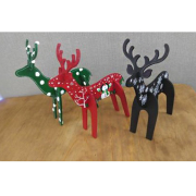 꾸며보자 우드 사슴(5P) 우드공예 크리스마스 소품 만들기