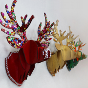 꾸며보자 우드 헌팅트로피-사슴(3P) 우드공예 크리스마스 소품 만들기