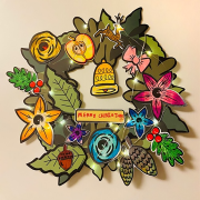 꾸며보자 종이리스(크리스마스)(5P) 종이공예 크리스마스 소품 DIY