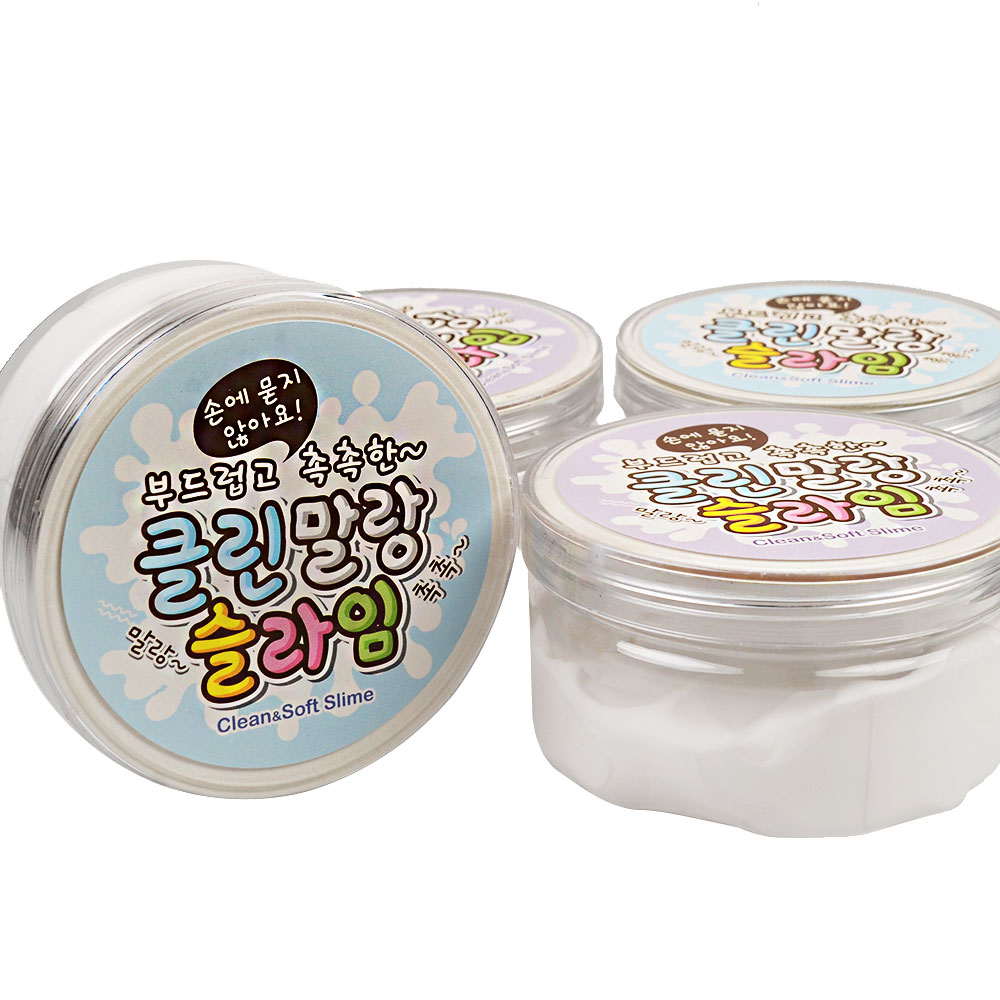 부드럽고 촉촉한 클린 말랑 슬라임 (1P) 촉감놀이 핸드토이