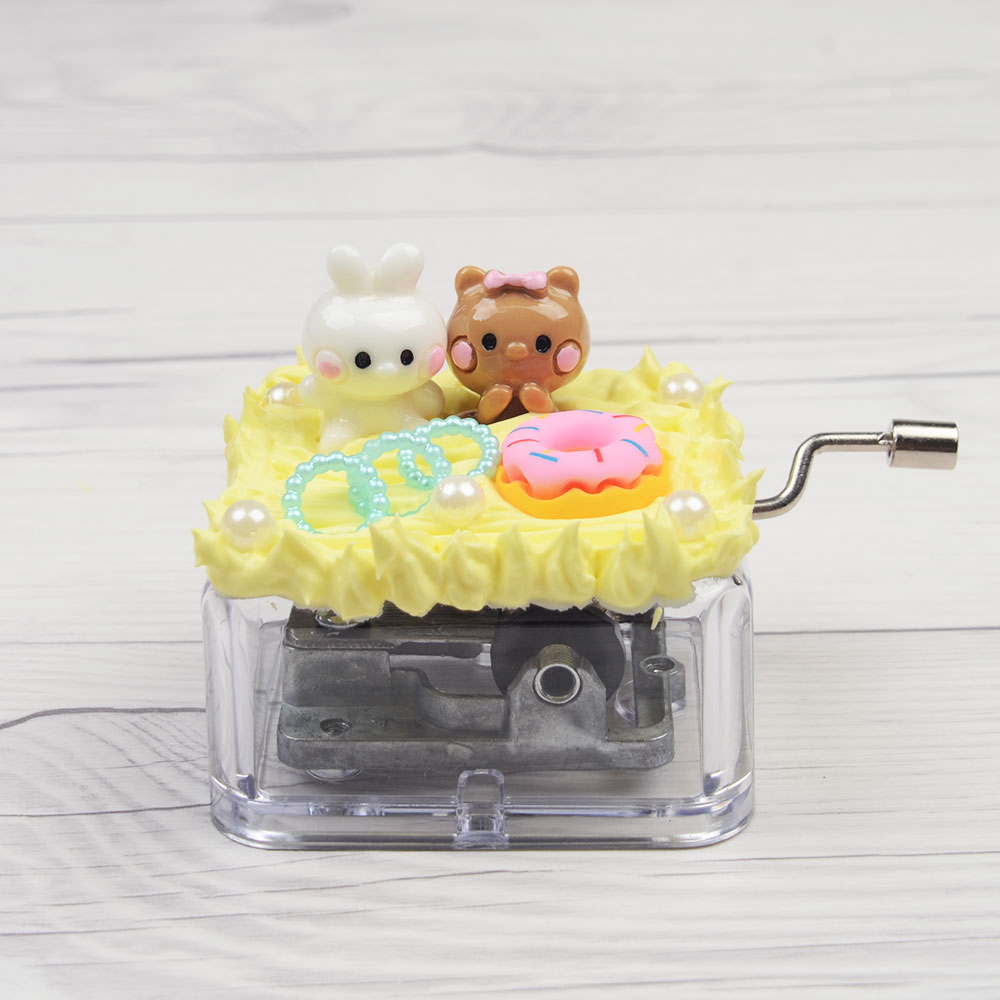 DIY 생크림 오르골 꾸미기(1P) 만들기 태엽오르골