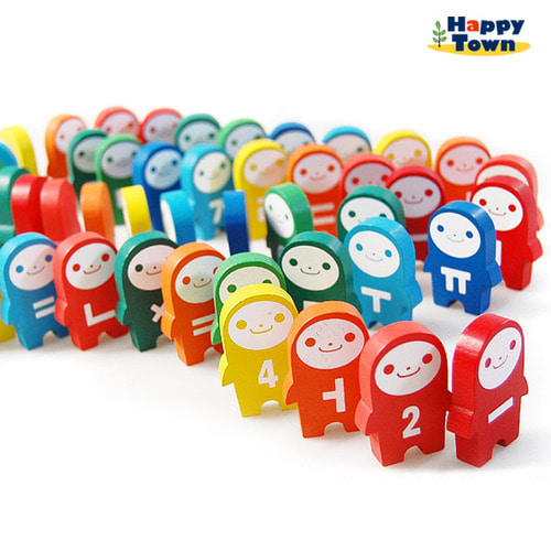 원목 도미노세트 (한글숫자) 102pcs 교육완구  도미노게임
