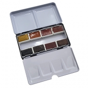 시누스Sinours 자색 8색 고체물감세트