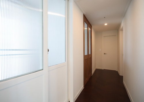 대칭여닫이우드중문 & 신발장