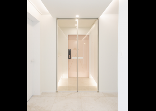 4-12.중문설치(양개형 대칭여닫이 단방향)