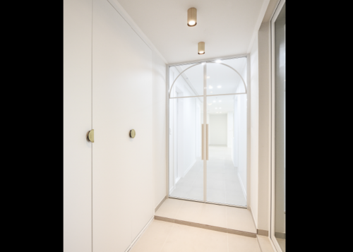 4-15.중문설치(양개형 대칭여닫이 양방향)