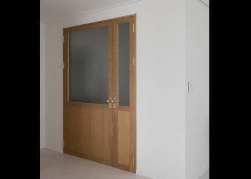 4-19.중문설치(비대칭여닫이 목문 단방향)