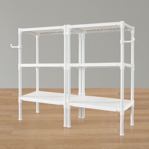 왕자 60 더블타공선반(화이트) 3단 (선택형)