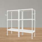 왕자 60 더블타공선반(화이트) 3단 (선택형)