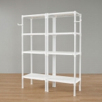 왕자 60 더블타공선반(화이트) 4단 (선택형)