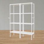 왕자 60 더블타공선반(화이트) 4단 (선택형)