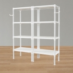 왕자 60 더블타공선반(화이트) 4단 (선택형)