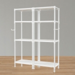 왕자 60 더블타공선반(화이트) 4단 (선택형)