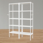 왕자 60 더블타공선반(화이트) 5단 (선택형)