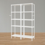 왕자 60 더블타공선반(화이트) 5단 (선택형)