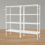 왕자 80 더블타공선반(화이트) 4단 (선택형)