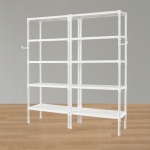 왕자 80 더블타공선반(화이트) 5단 (선택형)