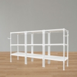 왕자 60 트리플타공선반(화이트) 3단 (선택형)