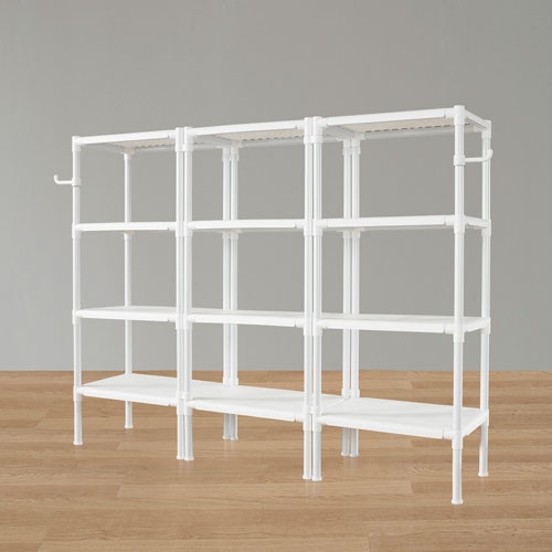 왕자 60 트리플타공선반(화이트) 4단 (선택형)