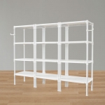 왕자 60 트리플타공선반(화이트) 4단 (선택형)