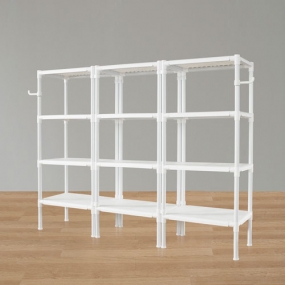 왕자 60 트리플타공선반(화이트) 4단 (선택형)