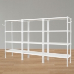 왕자 80 트리플타공선반(화이트) 4단 (선택형)