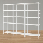 왕자 80 트리플타공선반(화이트) 5단 (선택형)