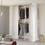 왕자 화이트 드레스룸 3P 행거 선택형