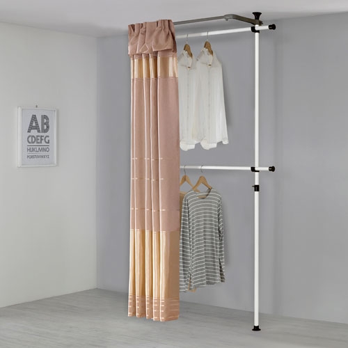 왕자 심플 2단 커튼 행거 선택형 B