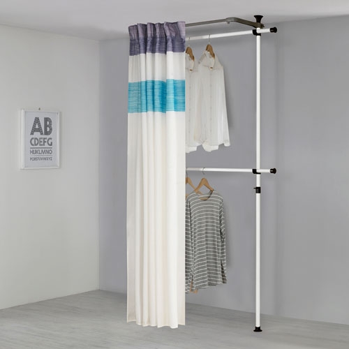 왕자 심플 2단 커튼 행거 선택형 A