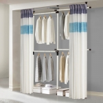 왕자 심플 4단 커튼 행거 선택형