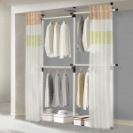 왕자 심플 4단 커튼 행거 선택형