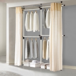 왕자 심플 4단 커튼 행거 선택형