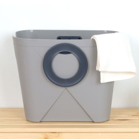 왕자행거 디자인 세탁바구니 1개입