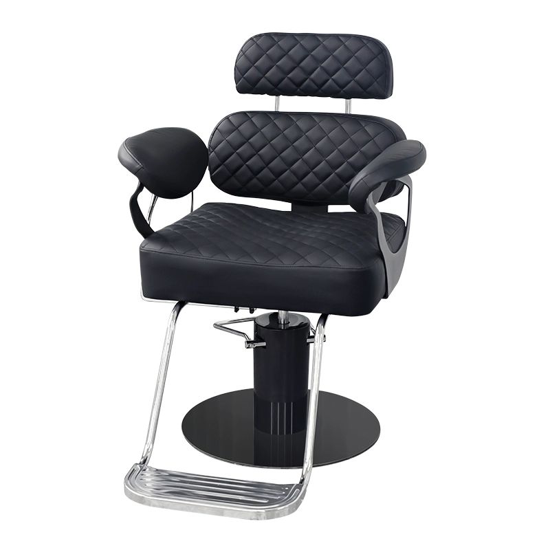 고급 리클라이닝 헤어살롱 카페의자 접이식의자 식탁의자 블랙-누워있을 수 있습니다