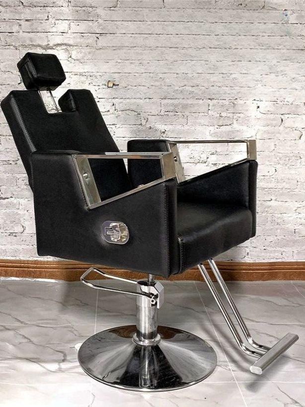 회전형 미용실 의자 접이식 카페 식탁 안락 가죽+전기 도금 사각형 세면대