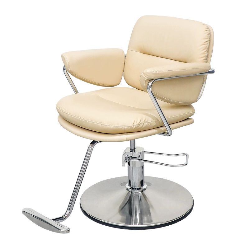 고급 미용실 이발소 카페의자 접이식의자 식탁의자 안락의자 주력형 전기 도금 실버